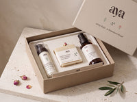 The Aya Sixty — the open box with Salvia, Oliva and Rosa