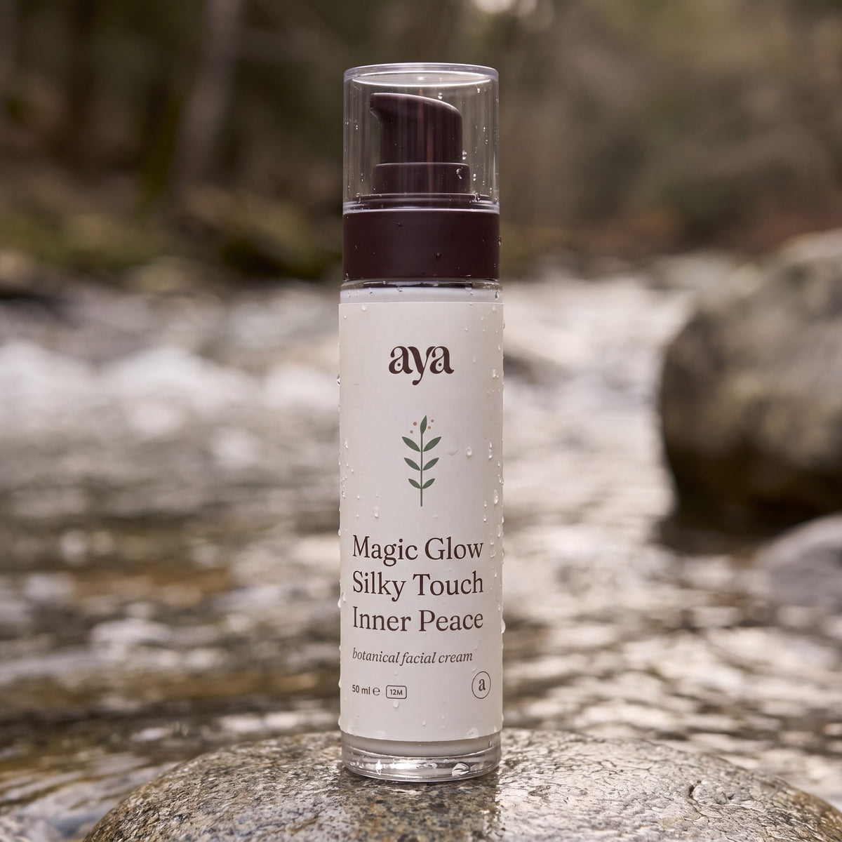 The Aya Sixty — Salvia facial cream by the river